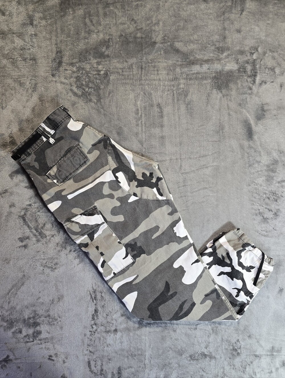 Rothco Urban White Camouflage Tatical Pants Military Cargo 31-35” Adjust